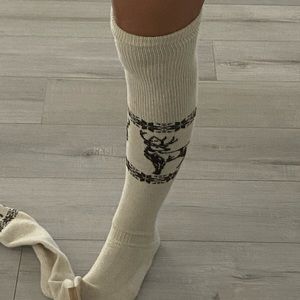 Organic sheep Wool Thigh High Socks